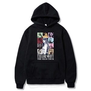 Taylor Swift Eras Tour Black Hoodie Size Small
